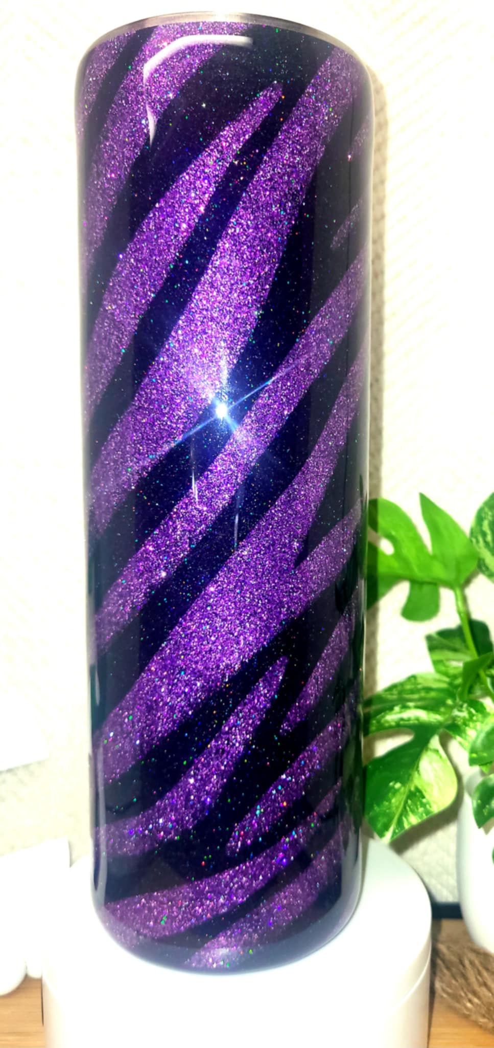 #42-Purple Tiger 30oz Skinny