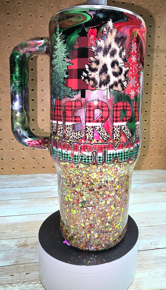 #128 Merry Christmas 40oz