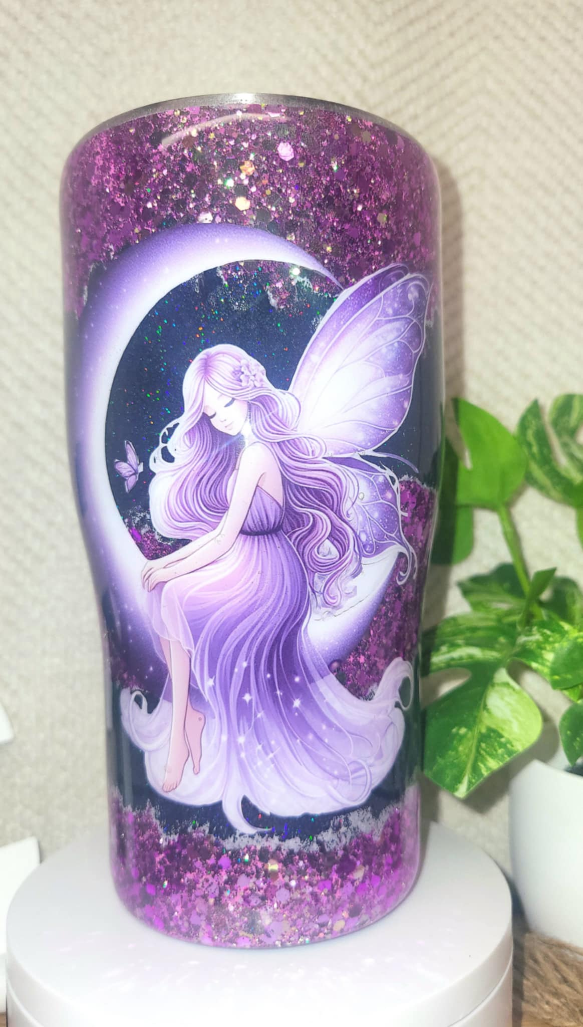 #46-Purple Fairy 20oz Modern Curve