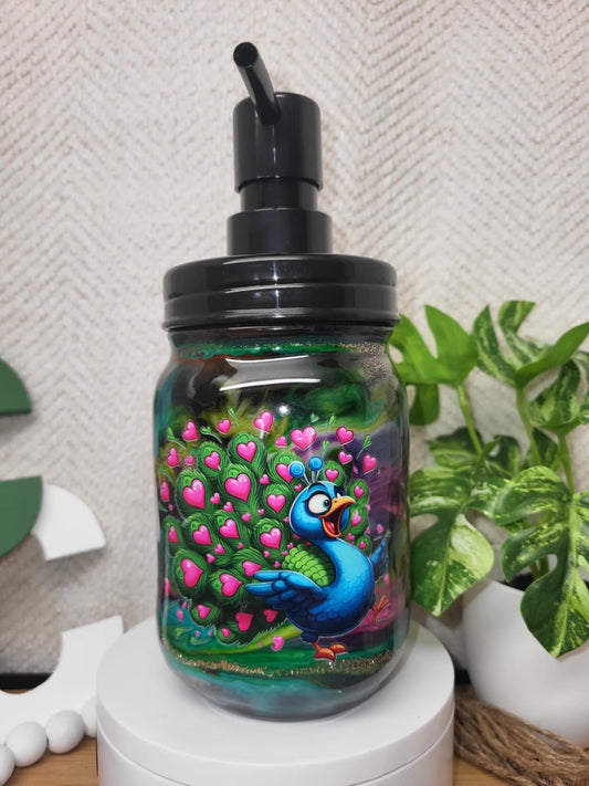 #60-Pea’Cock Soap Dispenser