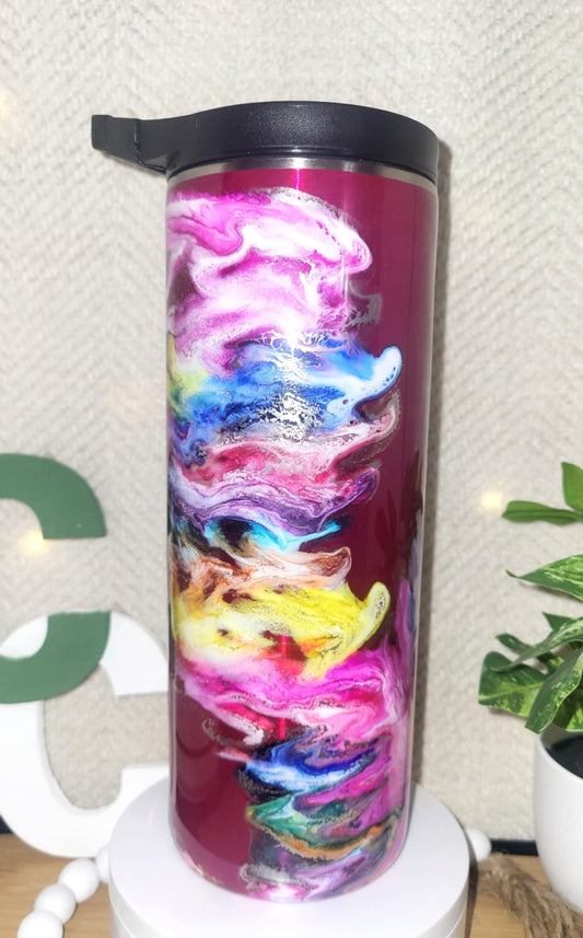 65-Cranberry Swirl 25oz Duo Skinny