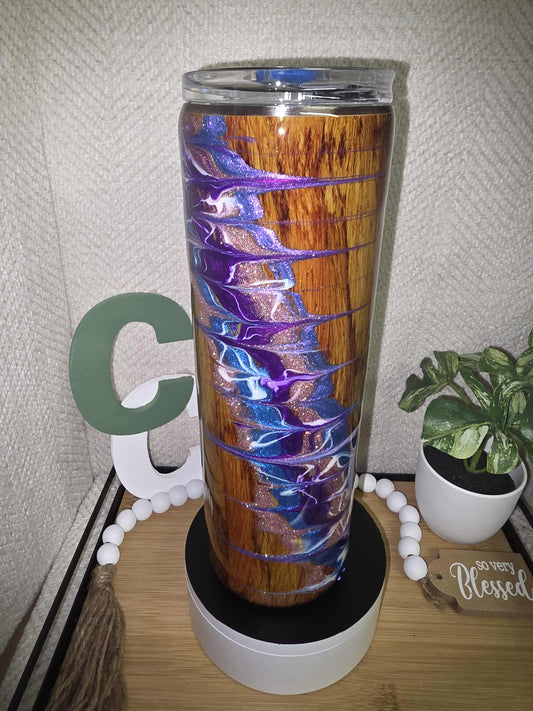 119 Wood Swirl 30oz Skinny