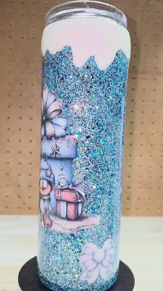 #127 Xmas Penguin 30oz Skinny